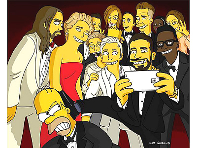 Los Simpsons publican selfie a lo Ellen DeGeneres 2 1188 1188 18%20B
